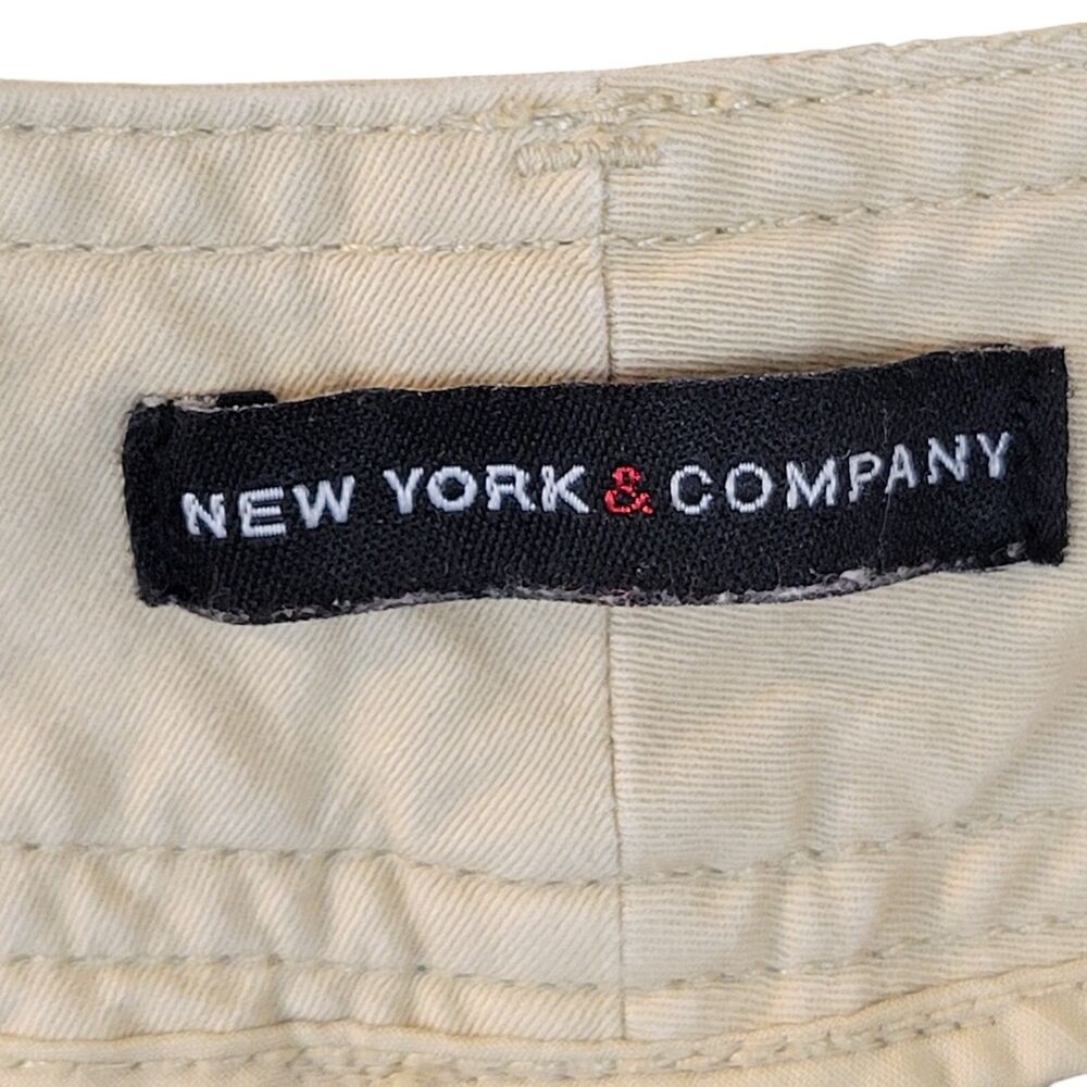New York & Company Womens Size 8 Tan Solid Capri Pants - Picture 2 of 11